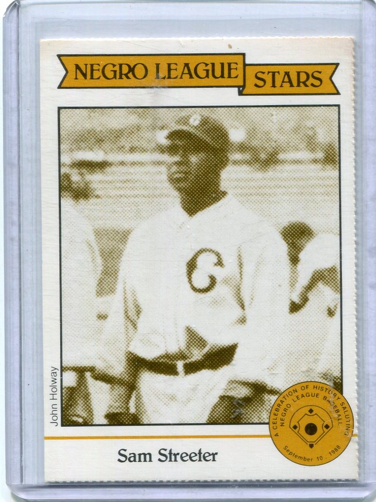 1988 Negro League Duquesne Light Co. #13 Sam Streeter