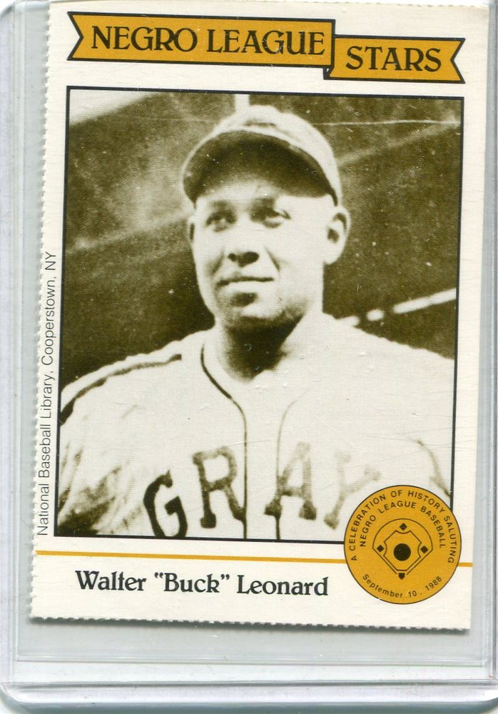 1988 Negro League Duquesne Light Co. #16 Walter(Buck) Leonard