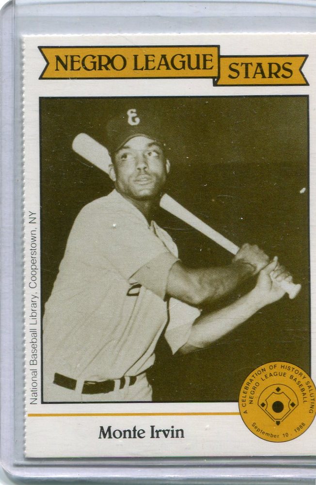 1988 Negro League Duquesne Light Co. #20 Monte Irvin