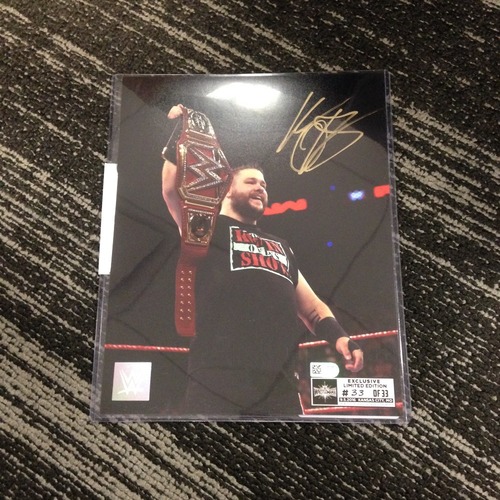Kevin Owens SIGNED 8 x 10 Limited Edition WrestleMania 33 Photo (#33 of 33)