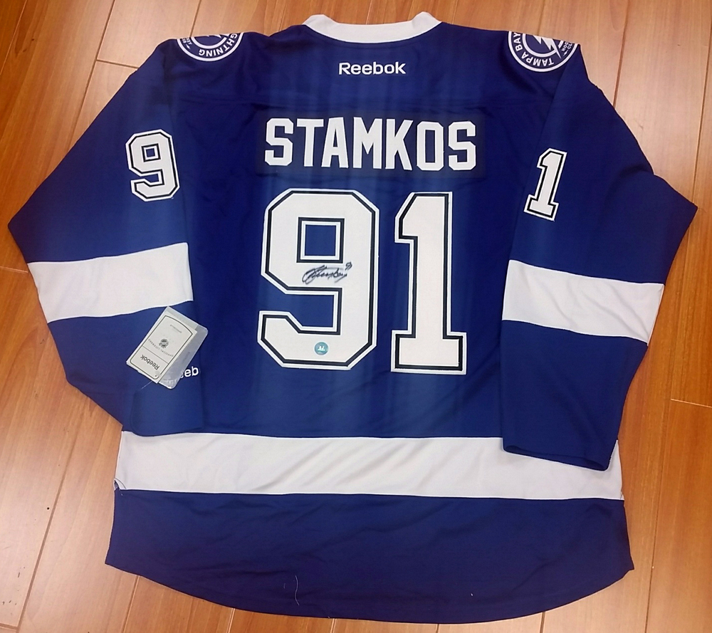 FRAMED STEVEN STAMKOS AUTOGRAPHED SIGNED TAMPA BAY LIGHTNING