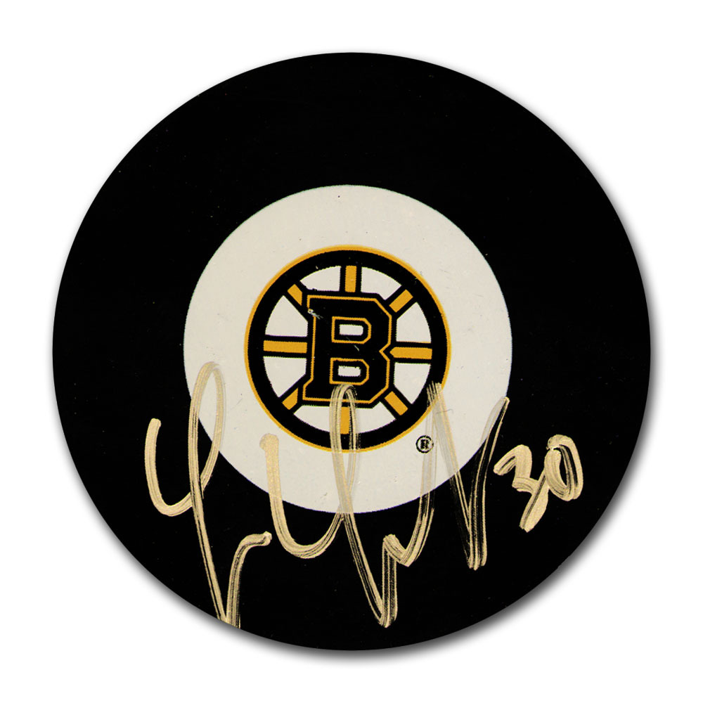 Tim Thomas Autographed Boston Bruins Puck