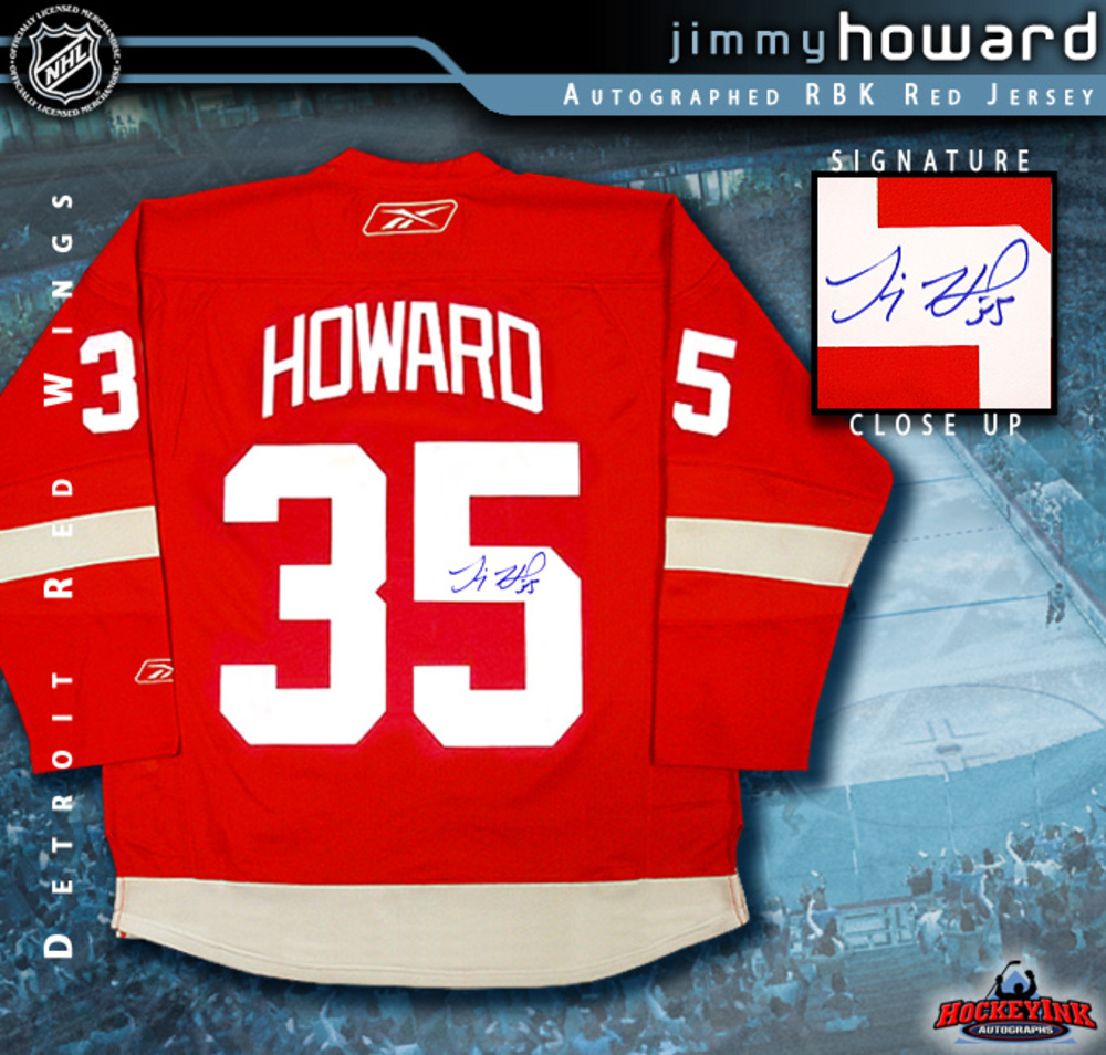 JIMMY HOWARD Detroit Red Wings Red RBK Premier Jersey