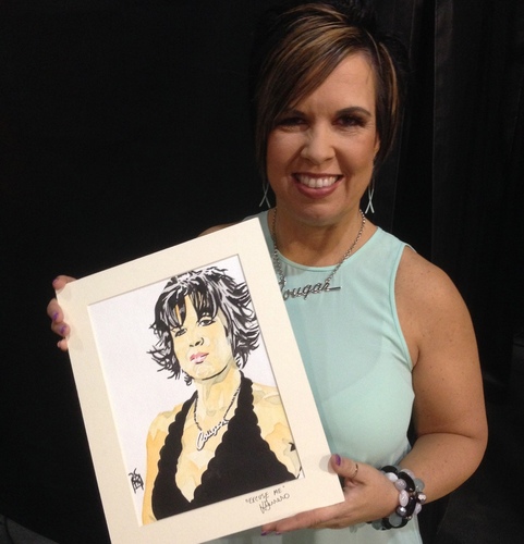 Vickie Guerrero Signed Painting by Rob Schamberger