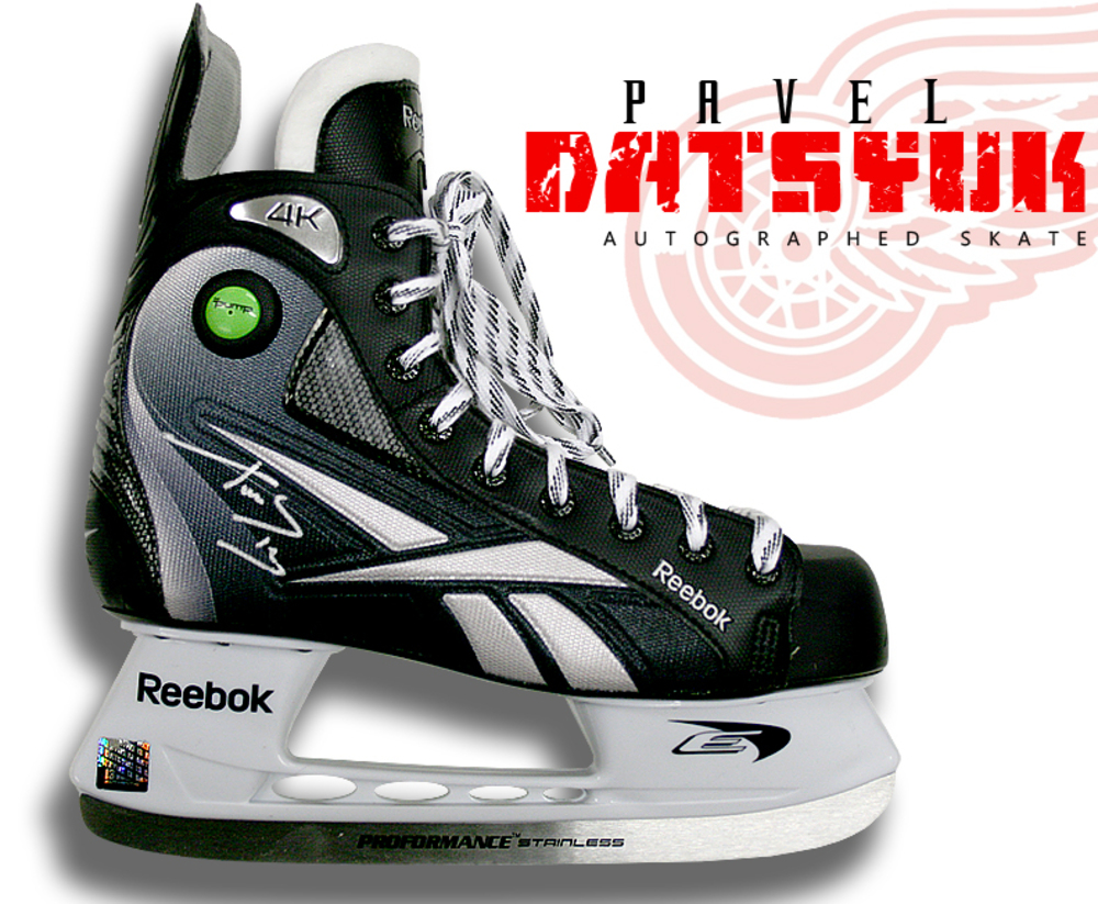 PAVEL DATSYUK Signed RBK Skate - Detroit Red Wings
