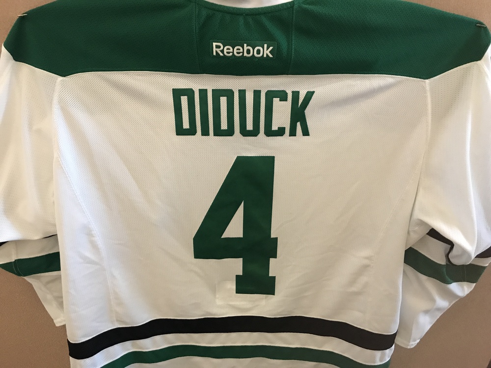 Gerald Diduck Alumni Game Worn Stars Jersey