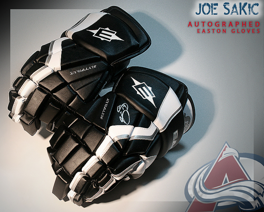 JOE SAKIC Signed Player Model Colorado Avalanche Gloves