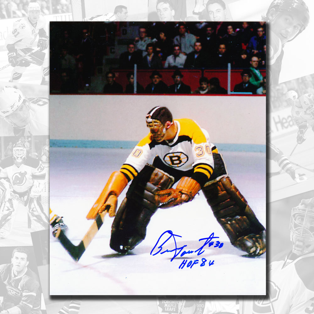 Bernie Parent Boston Bruins HOF Rookie Autographed 8x10