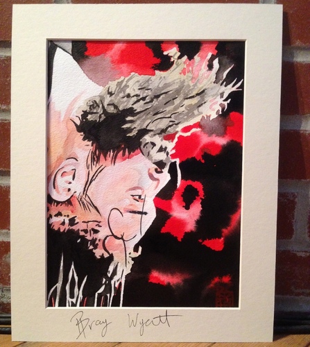 Bray Wyatt Signed Painting by Rob Schamberger