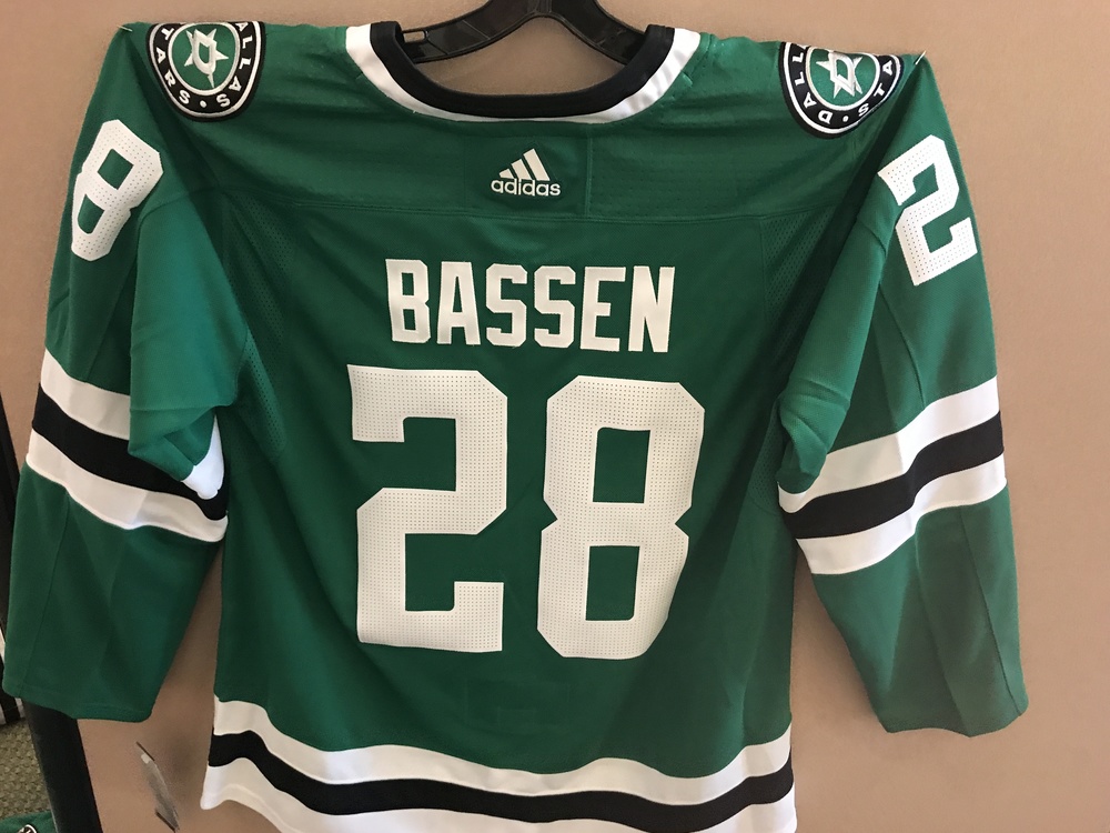 Bob Bassen Alumni Game Worn Stars Jersey