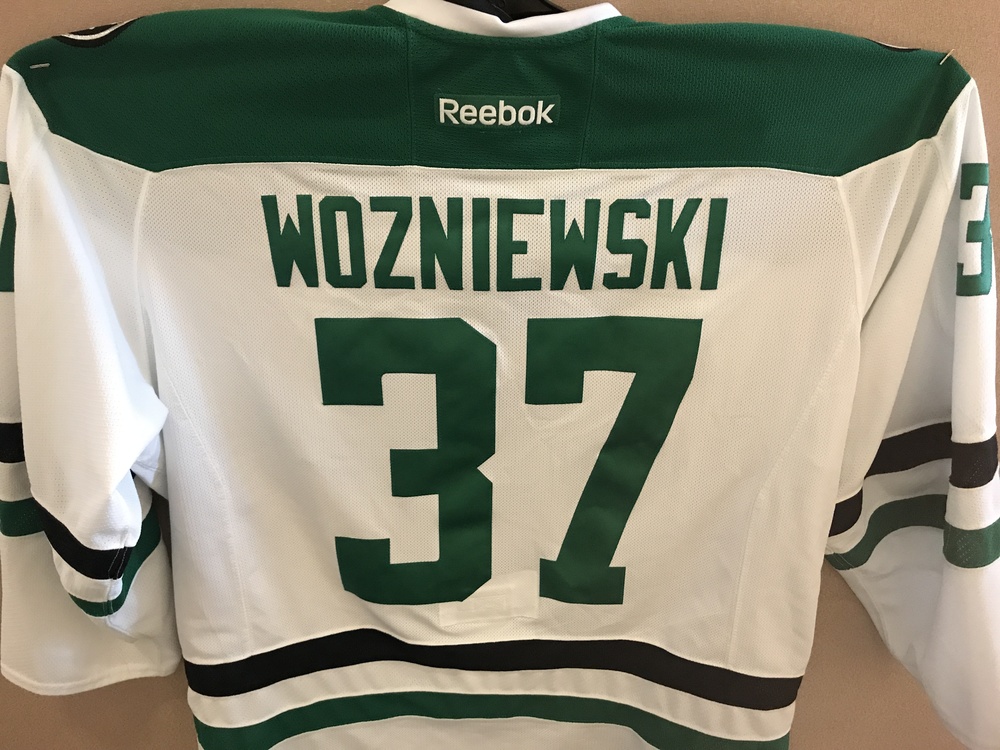 Andy Woznienski Alumni Game Worn Stars Jersey