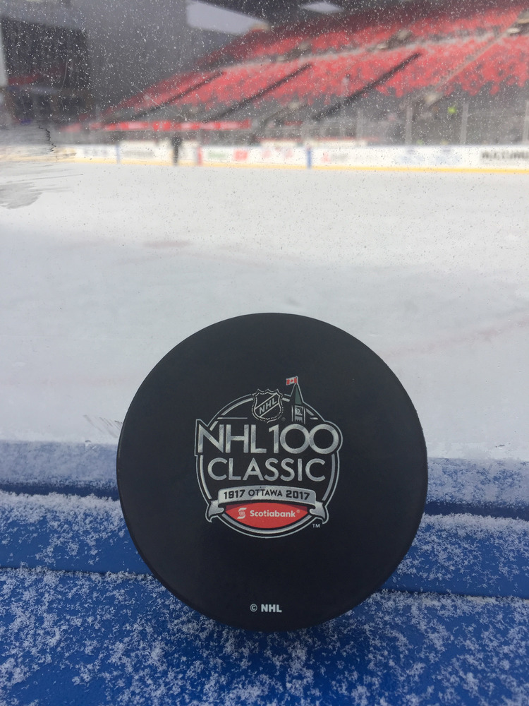 Ottawa Senators 2017 NHL100 Classic Practice-Used Puck - Used During December 15, 2017 Practice Session