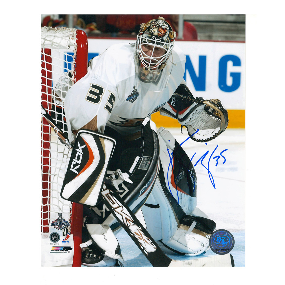 J. S. GIGUERE Signed Anaheim Ducks 8 X 10 Photo - 70174