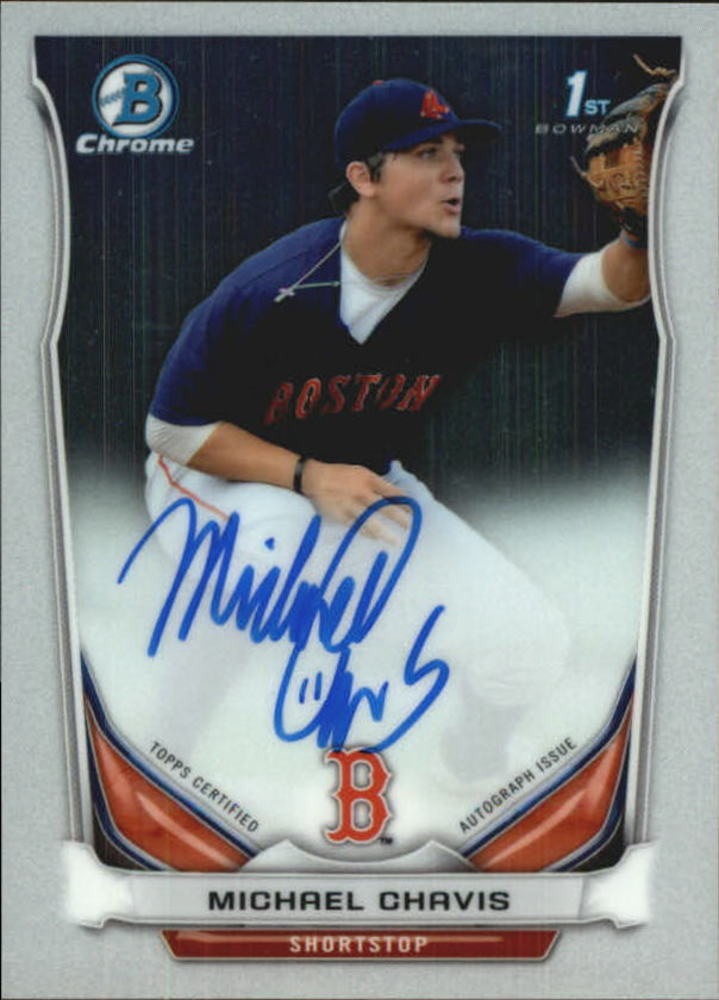 2014 Bowman Chrome Draft Draft Pick Autographs #BCAMIC Michael Chavis