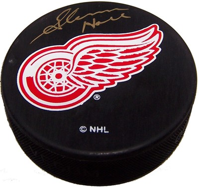 Glenn Hall Autographed Detroit Red Wings Puck