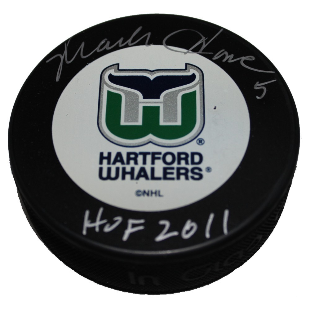 Mark Howe Autographed Hartford Whalers Puck