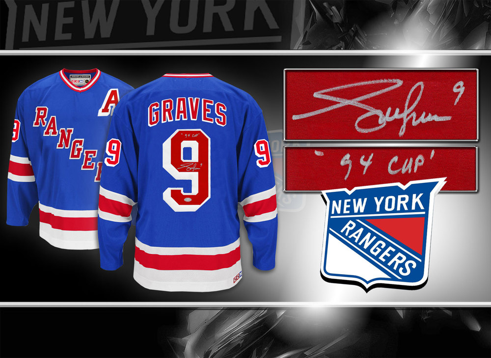 Adam Graves New York Rangers 94 Cup CCM Autographed Jersey