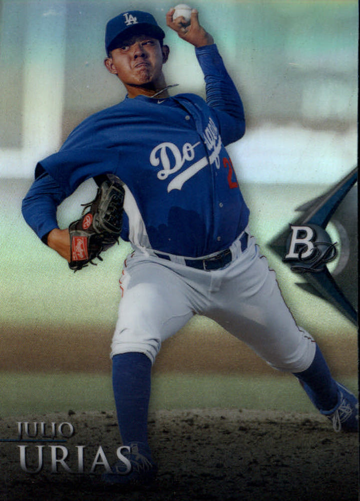 2014 Bowman Platinum Chrome Prospects Refractors #BPCP46 Julio Urias