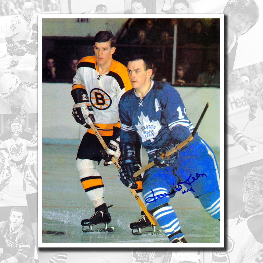 Dave Keon Toronto Maple Leafs vs. Bobby Orr Autographed 8x10