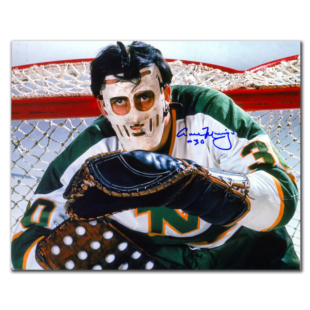 Cesare Maniago Minnesota North Stars Autographed 8x10