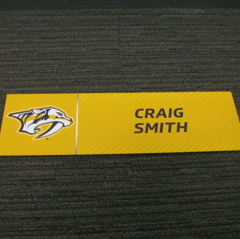 Craig Smith 2017 Stanley Cup Final Media Name Plate - Nashville Predators