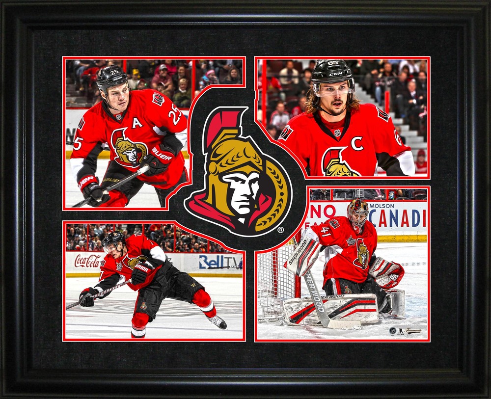Ottawa Senators - Framed 4-Player Logo Frame