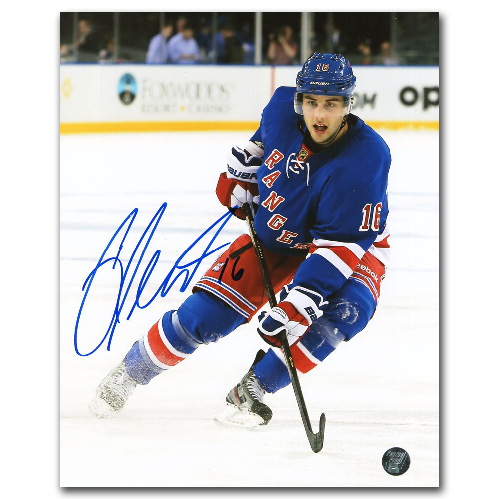 Derick Brassard Autographed New York Rangers 8X10 Photo