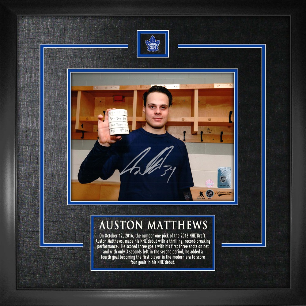 Auston Matthews - Signed & Framed 8x10