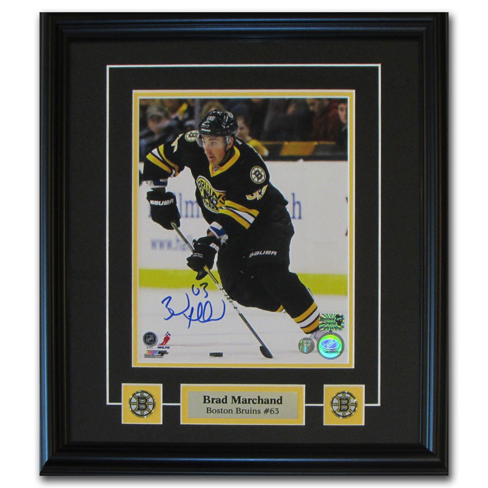 Brad Marchand Autographed Boston Bruins Framed 8X10 Photo
