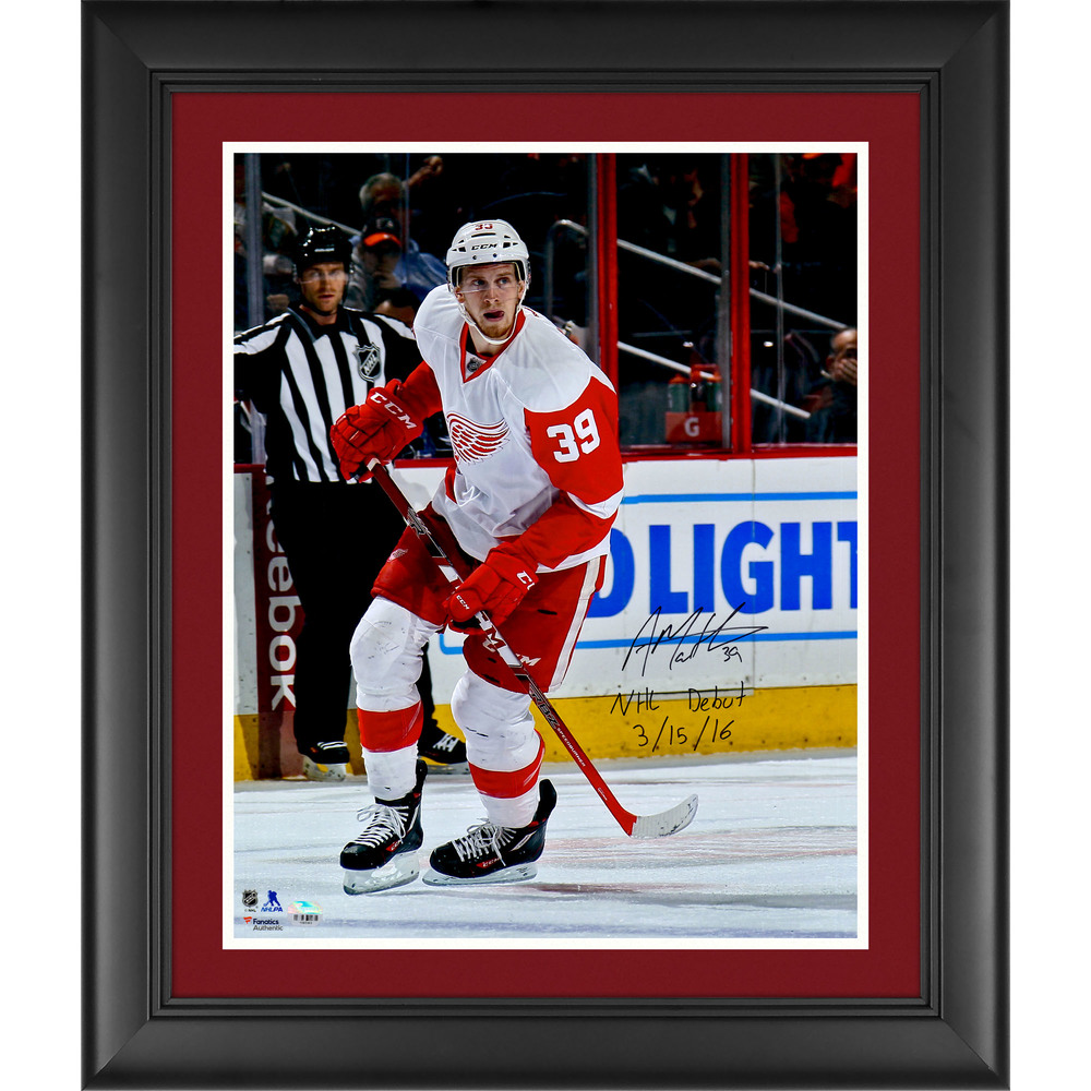 Anthony Mantha Detroit Red Wings Framed Autographed 16