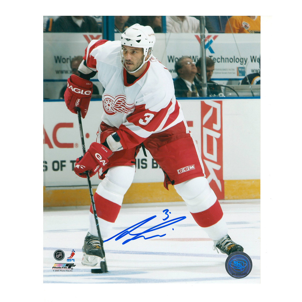 ANDRES LILJA Signed Detroit Red Wings 8 X 10 Photo - 70316