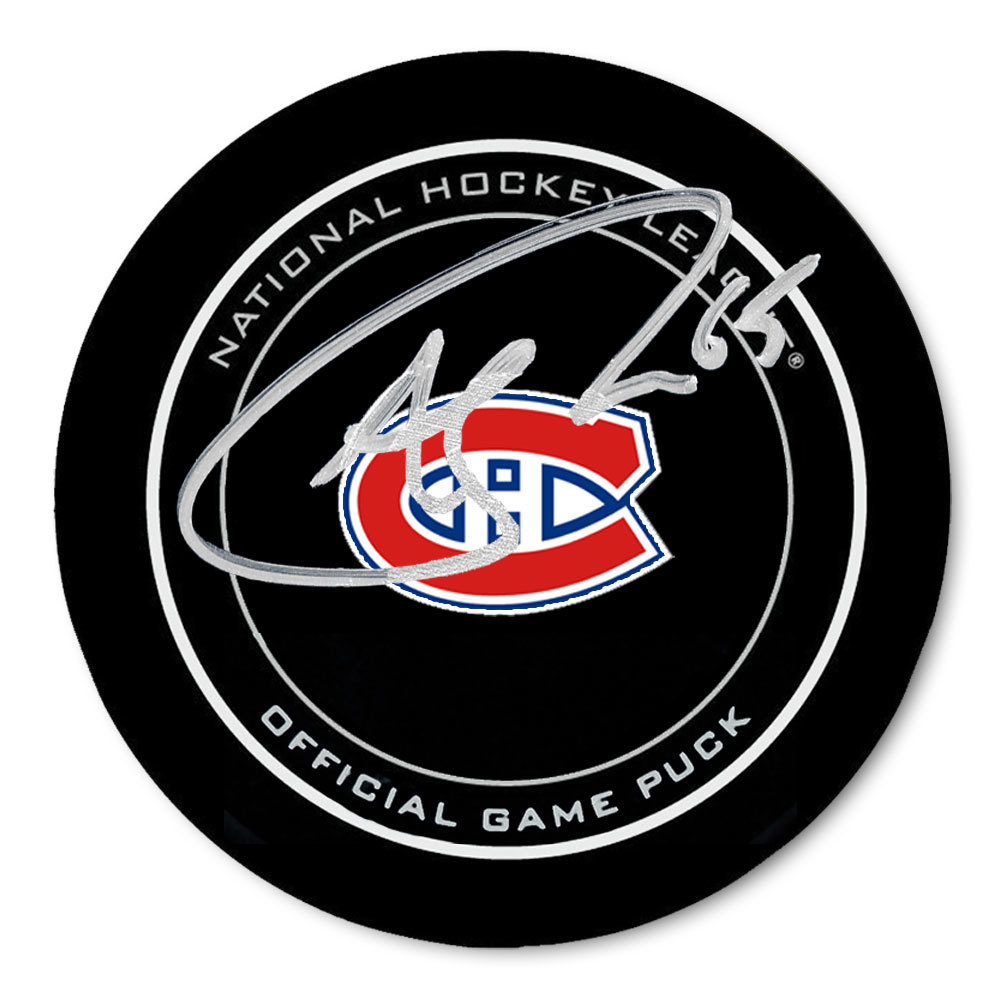Andrew Shaw Montreal Canadiens Autographed Official Game Puck