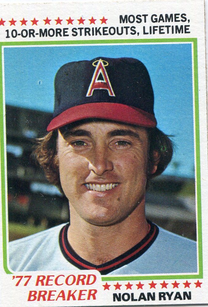 1978 Topps #6 Nolan Ryan Record Breaker