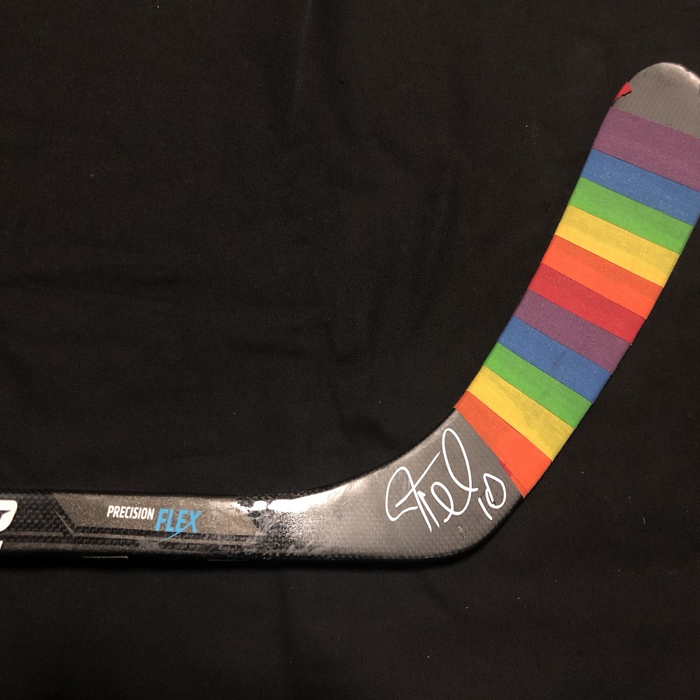 #10 J.T. Miller Tampa Bay Lightning Pride-Taped Warm-Up Stick