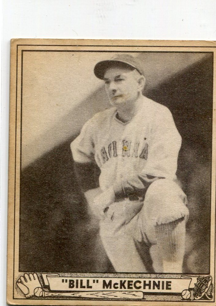1940 Play Ball #153 Bill McKechnie Reds manager rookie card -- Hall of Famer