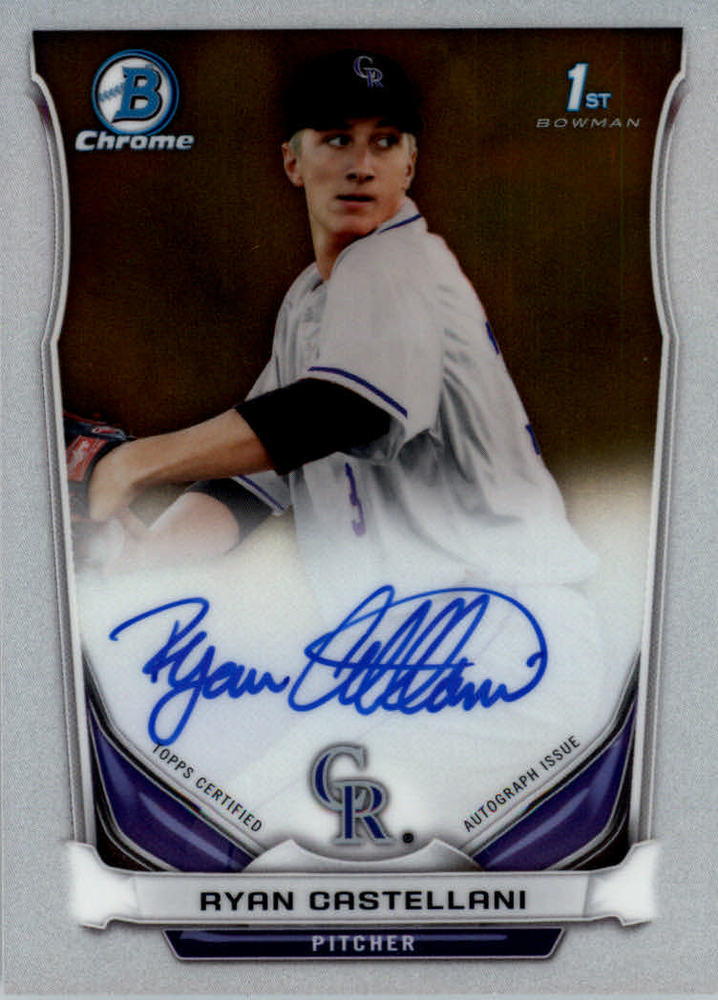 2014 Bowman Chrome Draft Draft Pick Autographs #BCARC Ryan Castellani