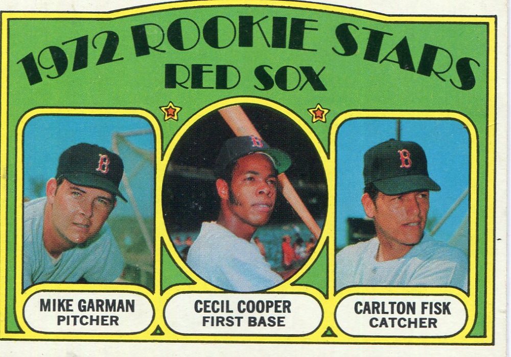 1972 Topps #79 Rookie Stars/Mike Garman/Cecil Cooper RC/Carlton Fisk RC