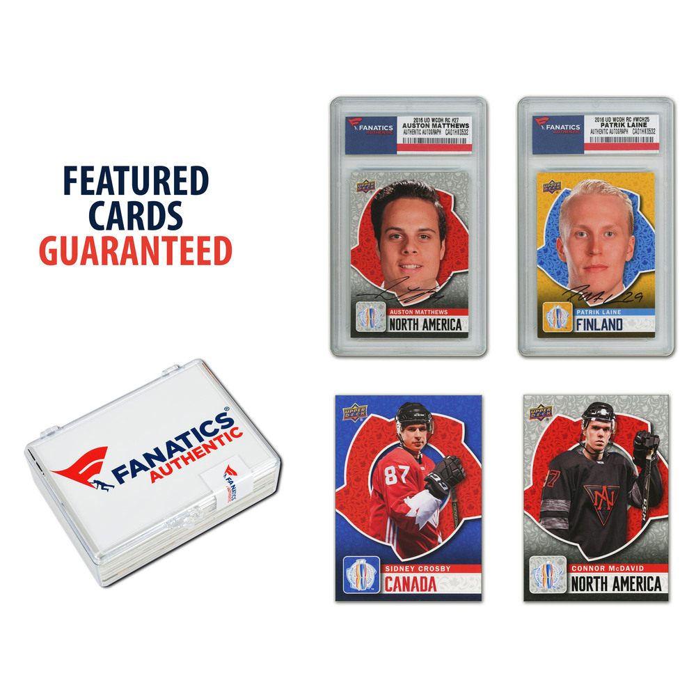 2016 Upper Deck World Cup of Hockey Complete 40 Card Set with Signed Auston Matthews and Patrik Laine Rookie Cards