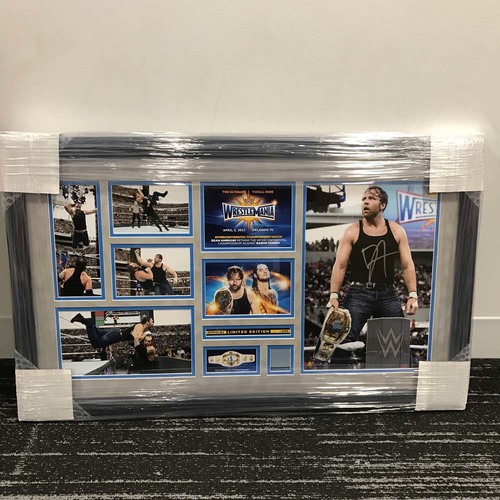 Dean Ambrose WrestleMania 33 Signed Commemorative Plaque
