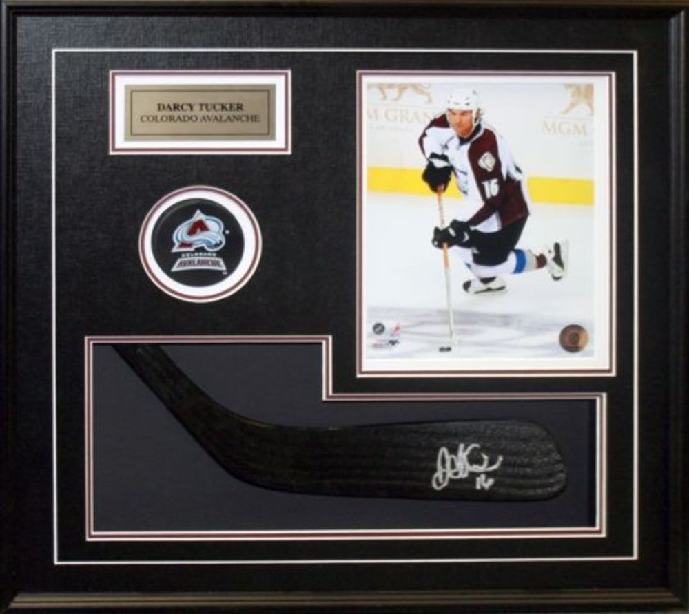 Tucker,D Signed Stick Blade Avalanche Framed