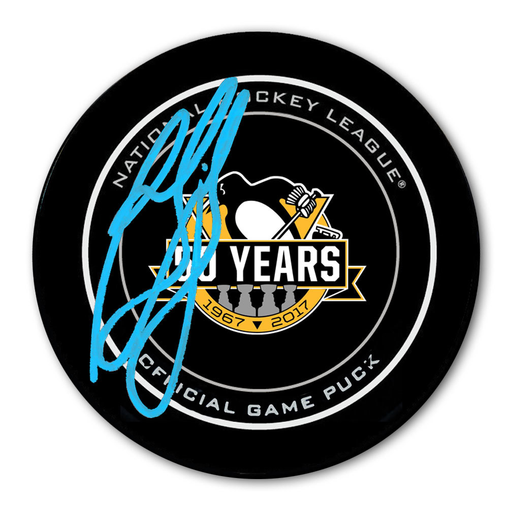 Ron Francis Pittsburgh Penguins 50th Anniversary Autographed Official Game Puck