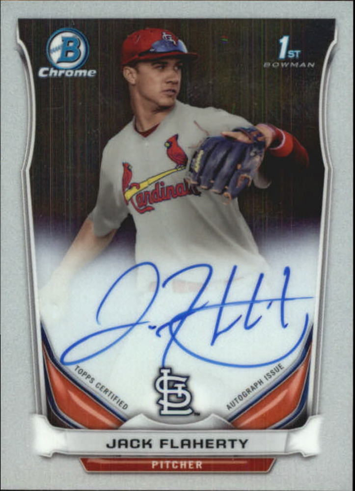 2014 Bowman Chrome Draft Draft Pick Autographs #BCAJF Jack Flaherty
