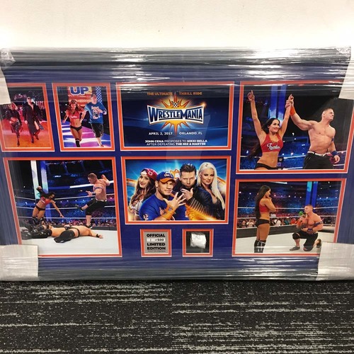 John Cena & Nikki Bella vs. The Miz & Maryse WrestleMania 33 Unsigned Commemorative Plaque (#1 of 500)