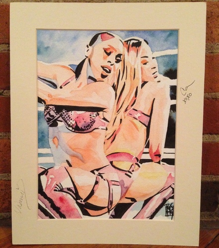 The Funkadactyls Signed Painting by Rob Schamberger