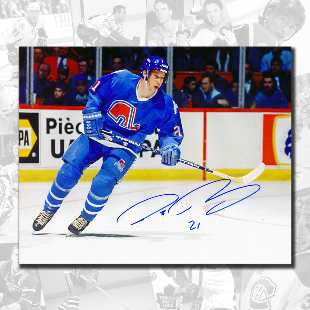 Peter Forsberg Quebec Nordiques Rookie Autographed 8x10