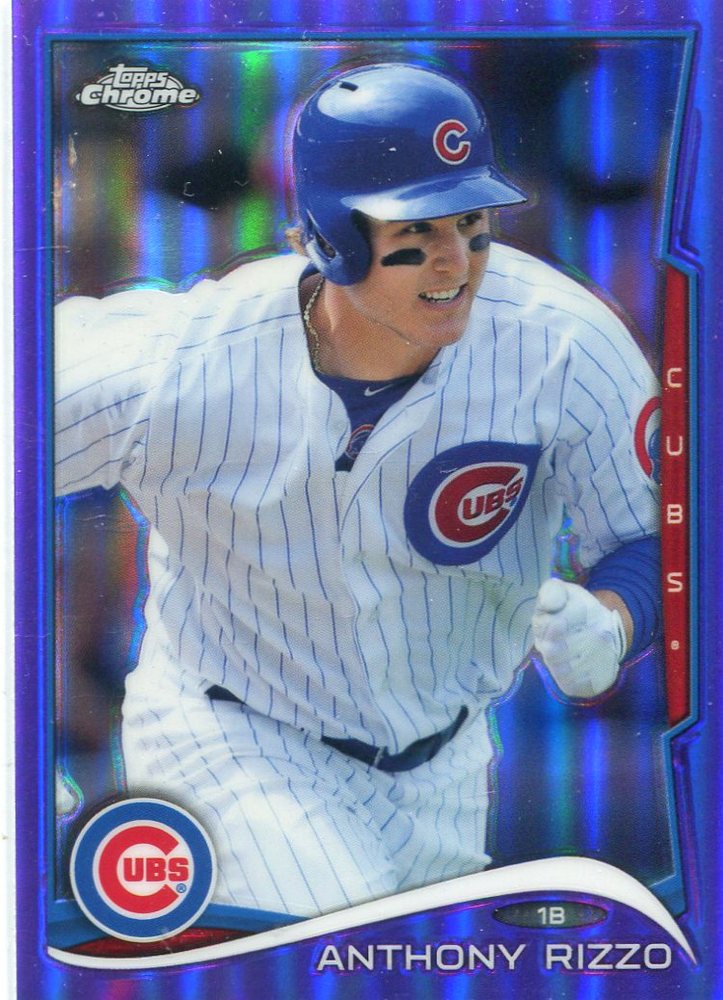 2014 Topps Chrome Purple Refractors #58 Anthony Rizzo