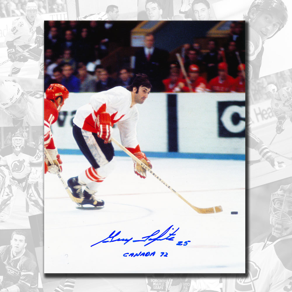 Guy Lapointe Team Canada 1972 Autographed 8x10 w/ Canada '72 Inscription