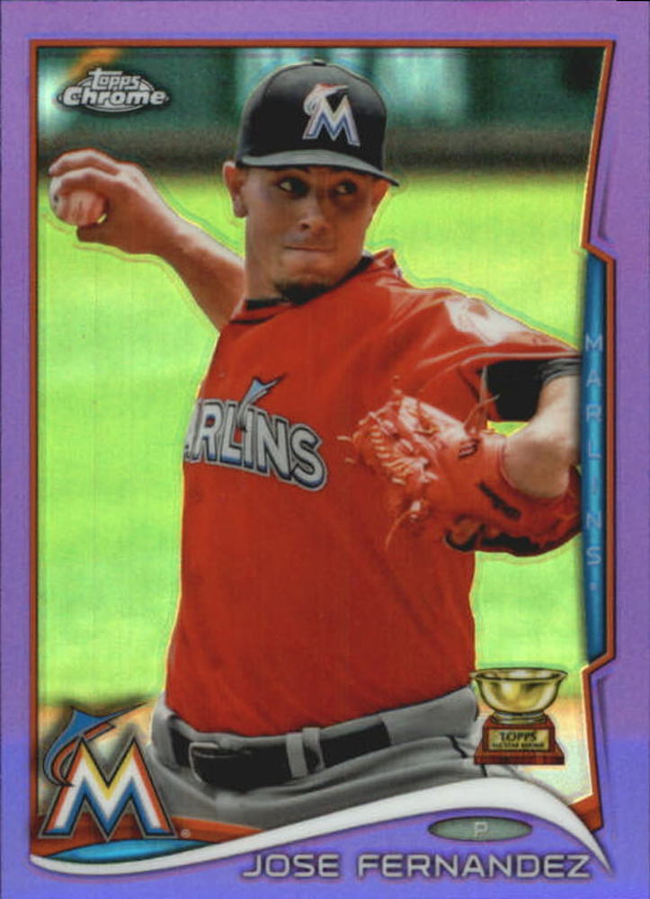 2014 Topps Chrome Purple Refractors #103 Jose Fernandez