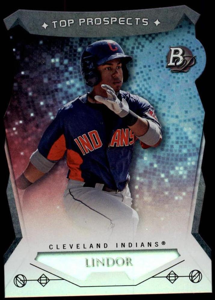 2014 Bowman Platinum Top Prospects Die Cuts #TPFL Francisco Lindor