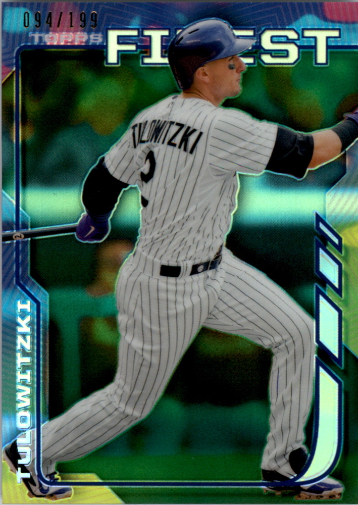 2014 Finest Green Refractors #80 Troy Tulowitzki 070/199